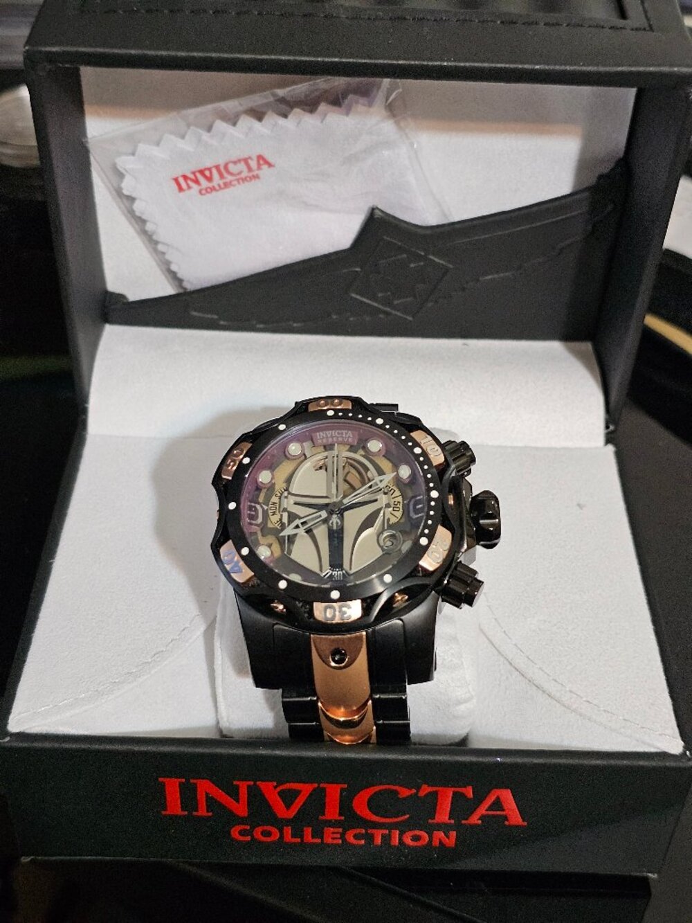 Star Wars Mandalorian 52.5 mm chrono watch Limited Ed. 265/1977 made